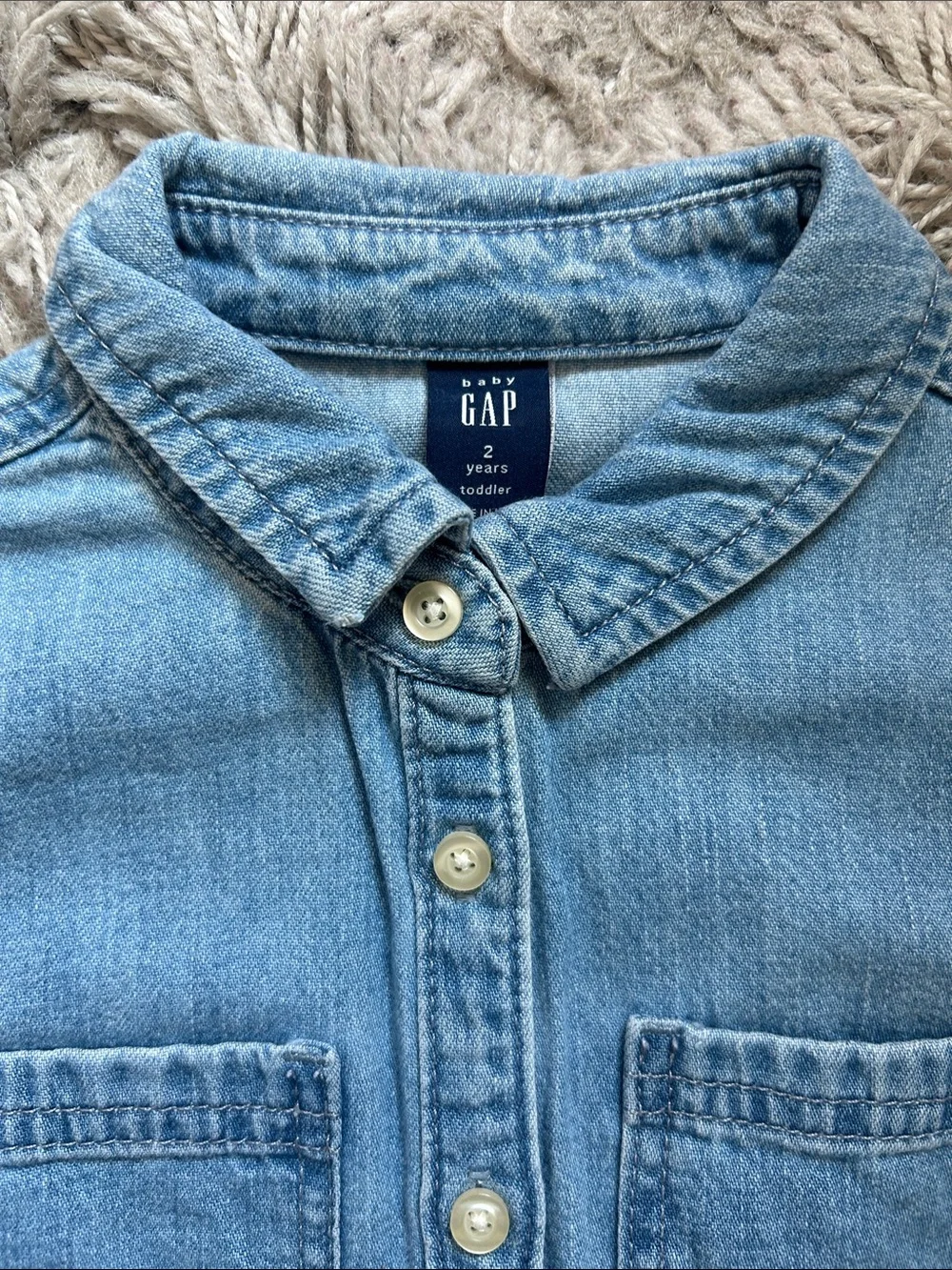 Baby Gab Chambray Shirt Toddler Girls